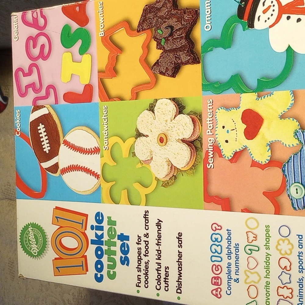 Cookie Cutters many designs and several different colors